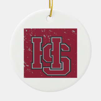 "HS" Speckled Hampden Sydney Ornament