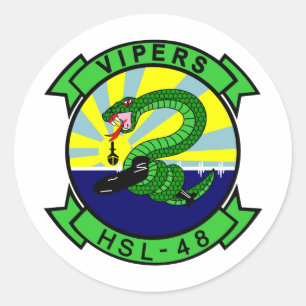 HSL-48 Vipers Classic Round Sticker