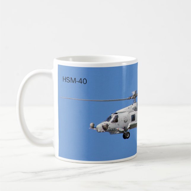 HSM 40 Navy mug (Left)