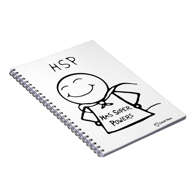 HSP: Has Super Powers Notebook (Right Side)
