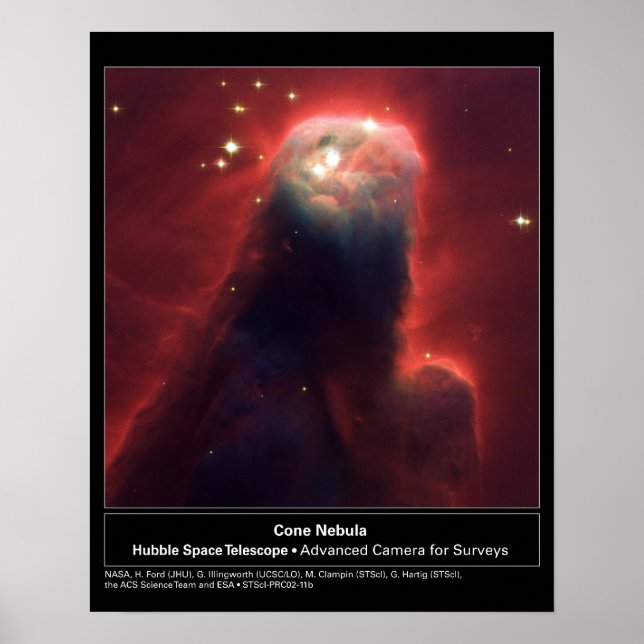 HST Cone Nebula Poster (Front)