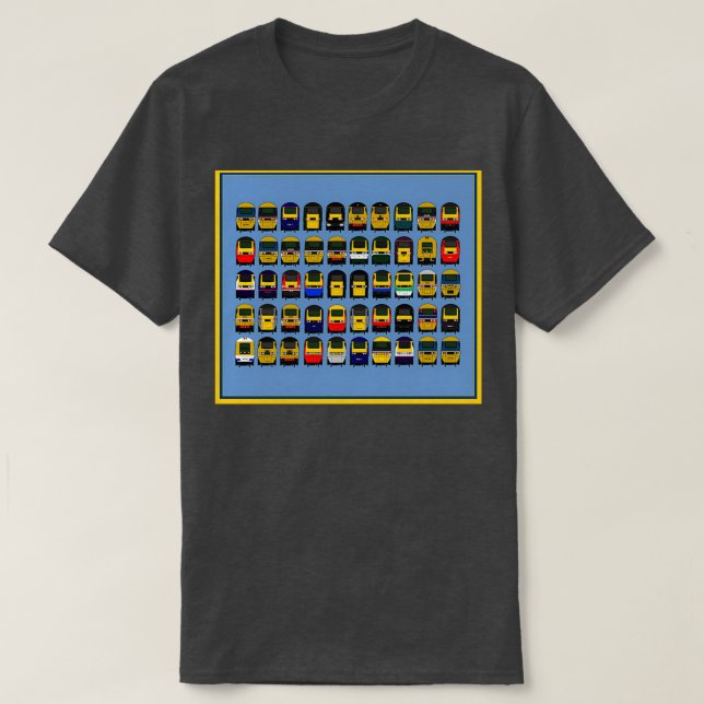 HST INTERCITY 125 TRAINS T-Shirt (Design Front)
