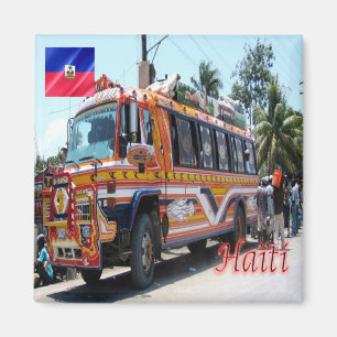HT - Haiti - Tap Tap Public Transportation Haiti Magnet