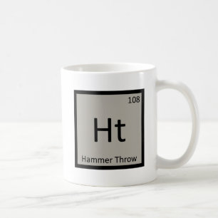 Ht - Hammer Throw Track and Field Chemistry Symbol Coffee Mug