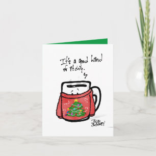 HTC Coffee Mug in Christmas Sweater Card