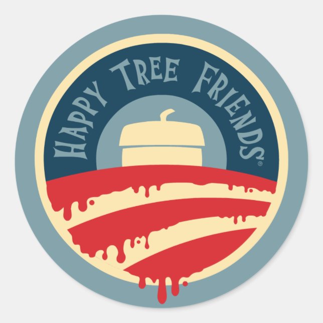 HTF Oh-BAM! Classic Round Sticker (Front)