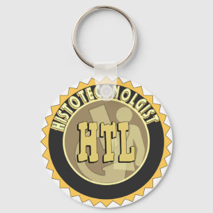 HTL BADGE HISTOTECHNOLOGIST HISTOLOGY TECH KEY RING
