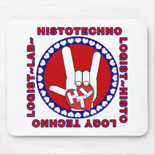 HTL HISTOTECHNOLOGIST SPECIALIST LOGO SQUARE LAB MOUSE PAD