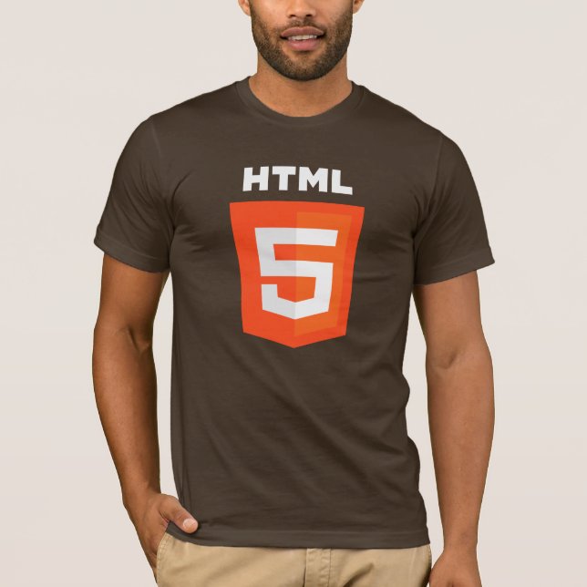 HTML5 T-shirt (Brown) (Front)
