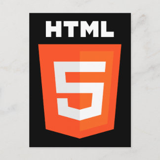 HTML 5 Logo Postcard