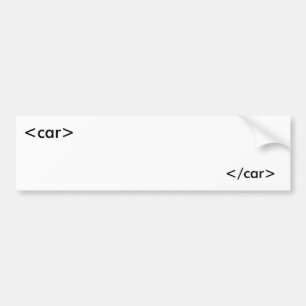 HTML bumper Stcker Sticker