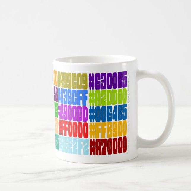 HTML Colour Mug. (Hex RGB Colour Specs) Coffee Mug (Right)