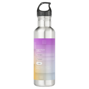 HTML CSS Colorful Login Screen 710 Ml Water Bottle