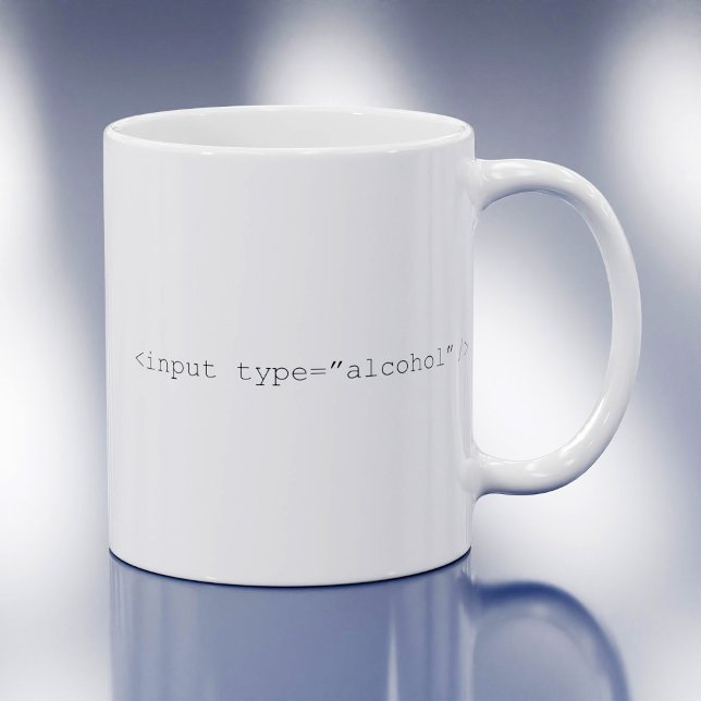 HTML Input Alcohol Coffee Mug (Creator Uploaded)