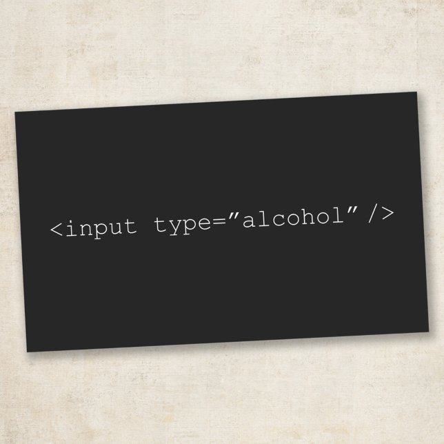 HTML Input Alcohol Rectangular Sticker (Creator Uploaded)