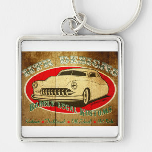 HTR Designs Barely Legal Kustoms Garage Key Ring