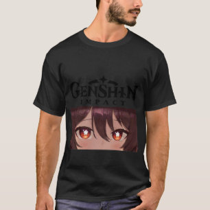 Hu Tao Pyro Ghostly Director Basic Dark T-Shirt