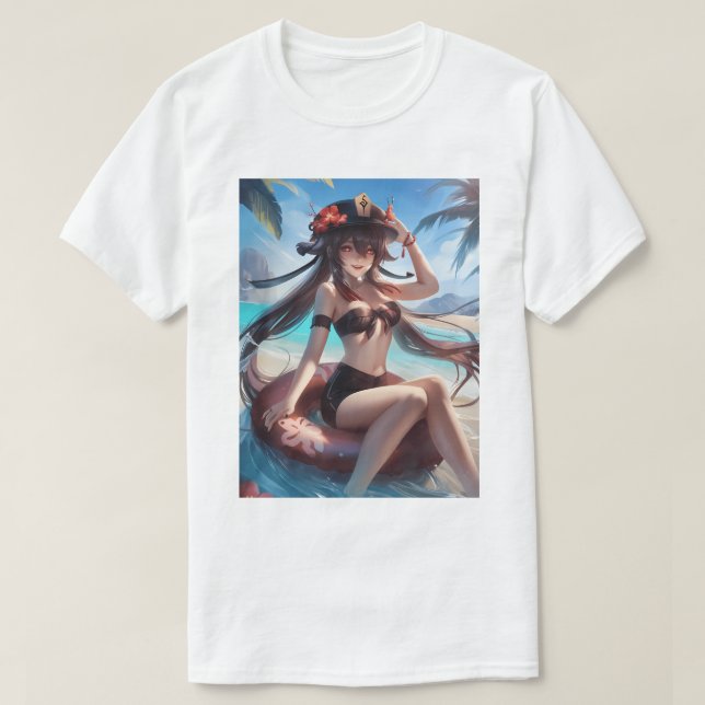 Hu Tao Swimsuit 38 T-Shirt (Design Front)