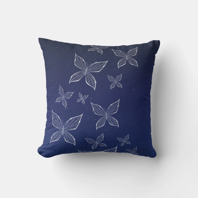 Hua Cheng's Wraith Butterflies Cushion (Front)