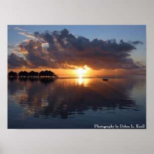 Huahine Sunset Poster