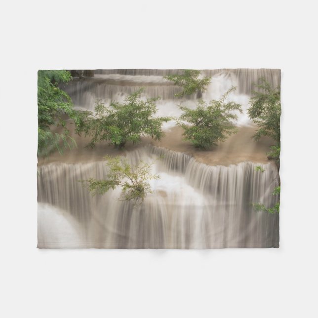 Huai Mae Khamin Waterfall | Thailand Fleece Blanket (Front (Horizontal))
