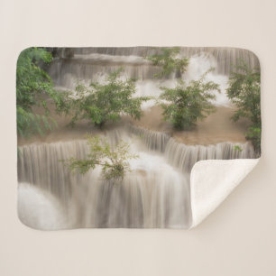 Huai Mae Khamin Waterfall Thailand Sherpa Blanket