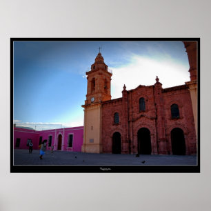 Huajuapan Oaxaca Chatedral poster