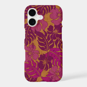 Huakini Bay Hawaiian Hibiscus Vintage Faux Wood