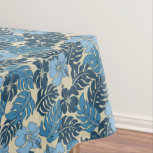Huakini Bay Hawaiian Hibiscus Vintage Floral Tablecloth