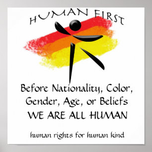 huamn, Before Nationality, Colour, Gender, Age, Poster