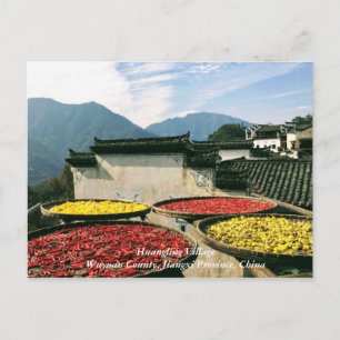 Huangling Village, Wuyuan County, Jiangxi, China Postcard