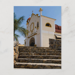 Huatulco church 4 postcard