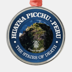 Huayna Picchu (rd) Metal Ornament