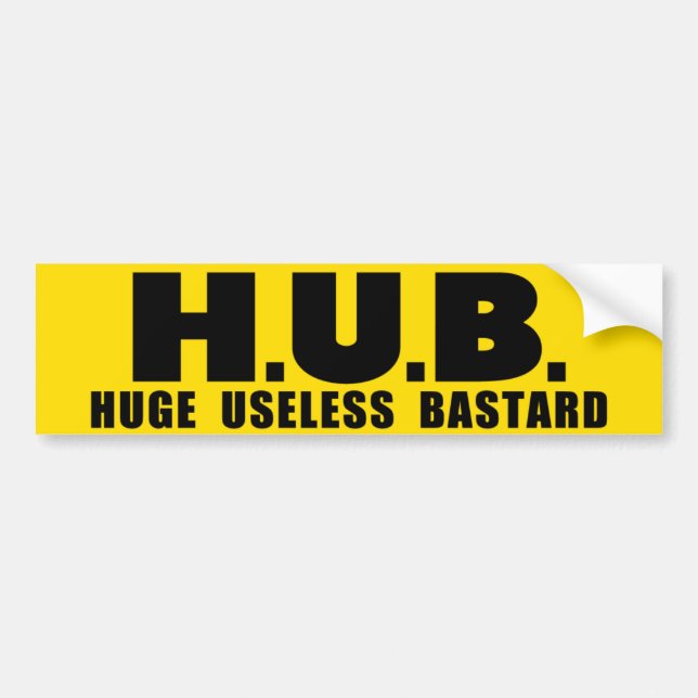 HUB Bumper Sticker (Front)