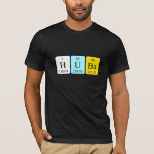 Huba periodic table name shirt