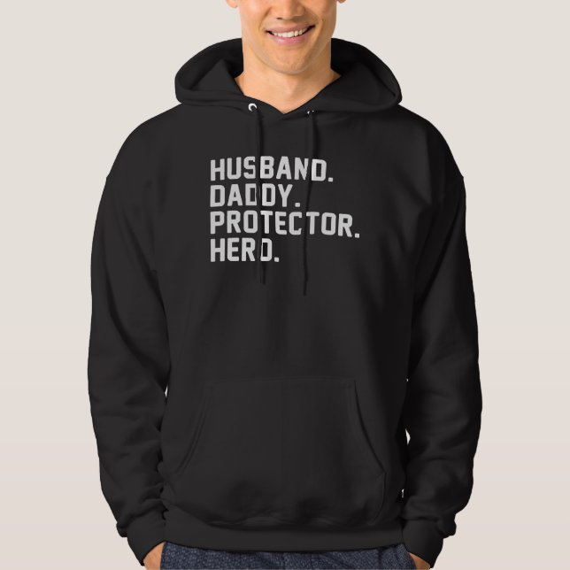 huband daddy protector hero hoodie (Front)