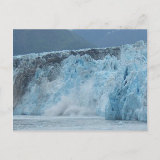 Hubbard Glacier crashes into the Gulf of Alaska Postcard