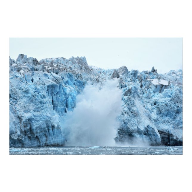 Hubbard Glacier Explosion! or Calving Photo Print (Front)