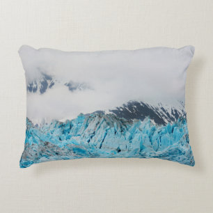 Hubbard glacier from a ship in Alaska Decorative Cushion