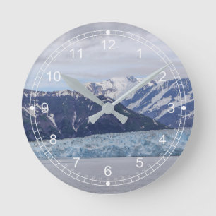 Hubbard Glacier Round Clock