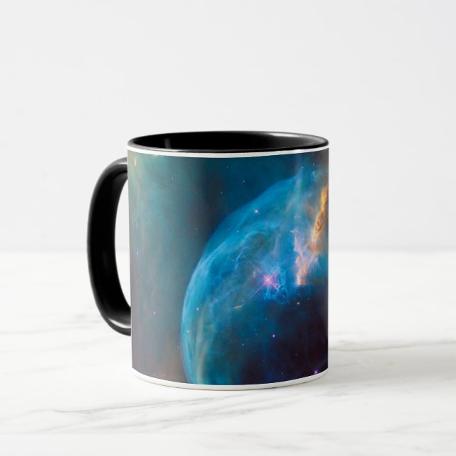 Hubble & Bubble Nebula - Outer Space /stars coffee Mug (Front Left)