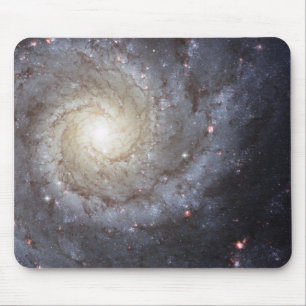 Hubble "grand design spiral galaxy M74 " space Mouse Pad