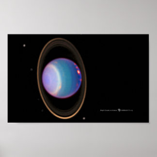 Hubble Image Of Uranus Poster