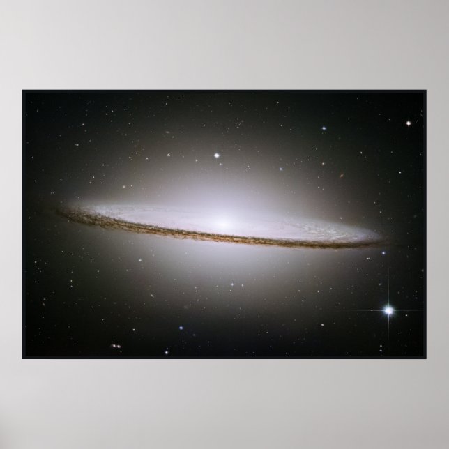 Hubble Mosaic of the Majestic Sombrero Galaxy Poster (Front)