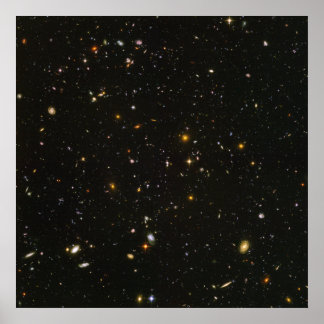 Hubble sees galaxies galore poster
