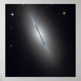 Hubble Sees Galaxy on Edge Poster
