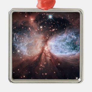 Hubble Snow Angel Metal Ornament