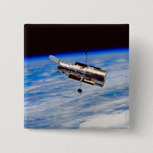 Hubble Space Telescope 15 Cm Square Badge (Front)