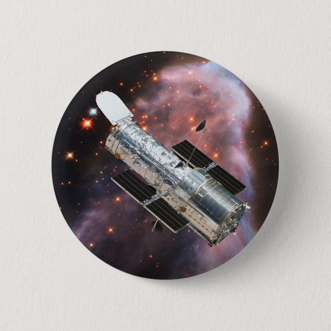 Hubble Space Telescope 6 Cm Round Badge (Front)