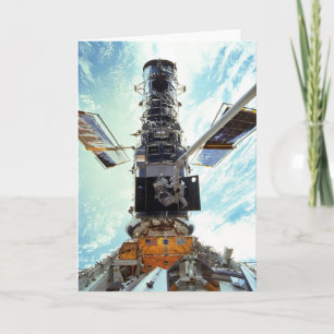 Hubble Space Telescope and astronauts Card